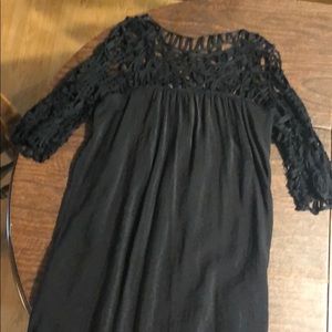 Crochet sleeve dress